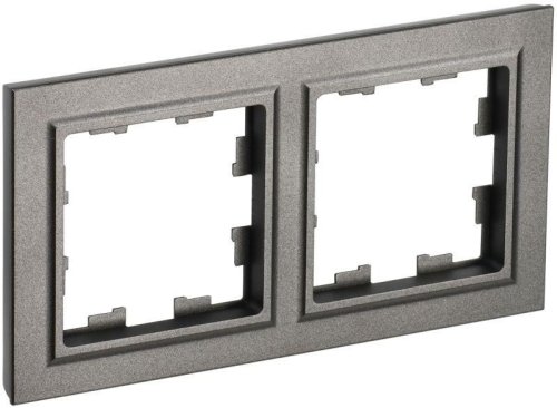 Рамка универсальная IEK Brite РУ-2-БрШ 2-м. шампань картинка